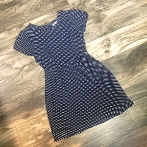 dELiA*s Navy & White Polka Dot Dress